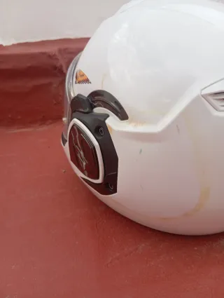 Casco de moto blanco LS2