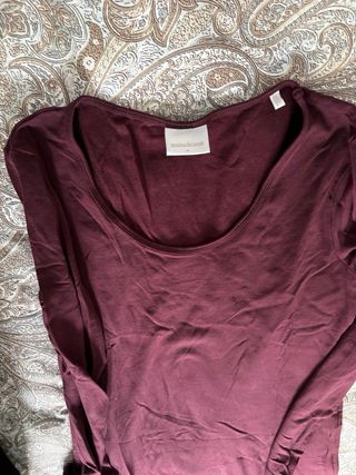 Vestido Largo Maternity Manga Larga Morado