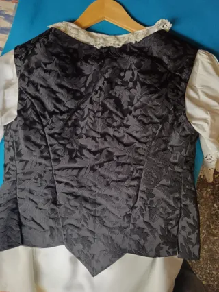 Traje Fallera Huertana Negro y Dorado