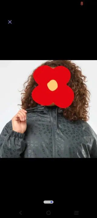Parka impermeable con capucha y forro sin estrenar