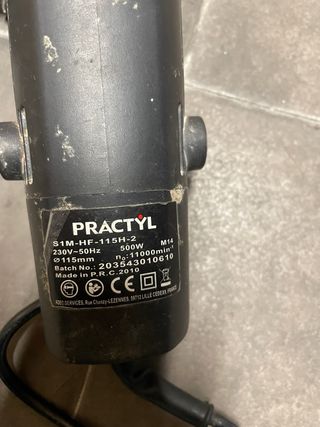 Amoladora angular Practyl S1M-HF-115H-2