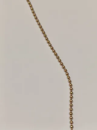 Collar oro 18k ajustable con bolas