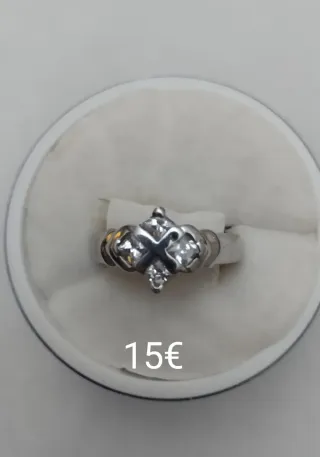 Juego Comunión con  Circonitas de plata con rodio