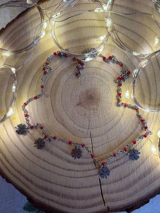 Gargantilla Acero Tréboles