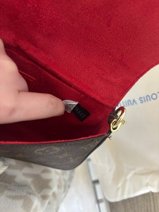 Bolso Louis Vuitton Monogram Marrón y Rojo