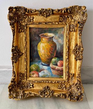 Cuadro Decorativo Dorado y Multicolor