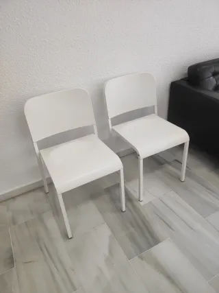 Sillas blancas Ikea (2 unidades)