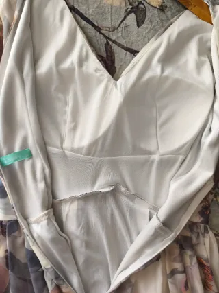 Vestido gasa estampado floral