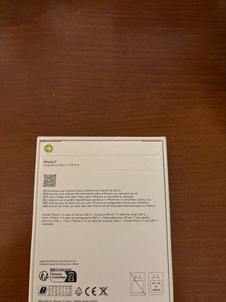 iPhone 17 Negro Sin Abrir