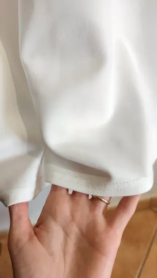 Vestido blanco elástico verano