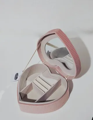 Caja de Joyero Corazón Rosa