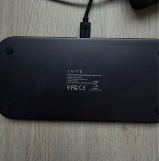 Cargador Inalámbrico Dual ZENS Aluminio