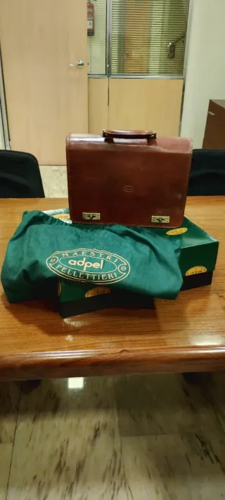 Maletín Adpel Piel Marrón Alta Peletería