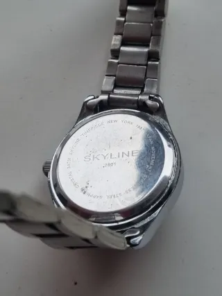 Reloj Skyline Mujer Acero Cristal Zafiro