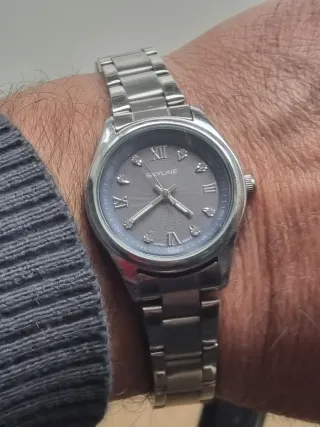 Reloj Skyline Mujer Acero Cristal Zafiro