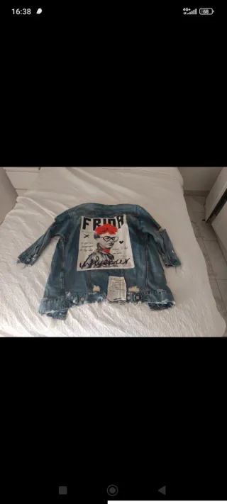 Chaqueta vaquera Zara Frida Kahlo