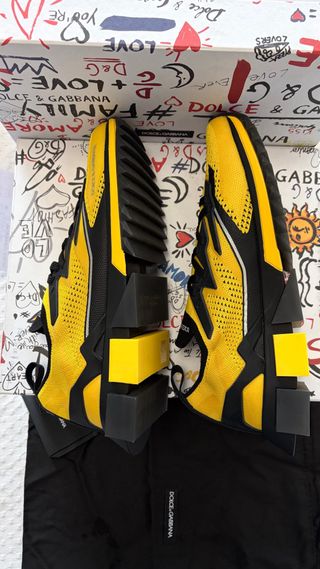 Dolce & Gabbana Sorrento Sneakers Amarillo Negro