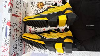 Dolce & Gabbana Sorrento Sneakers Amarillo Negro