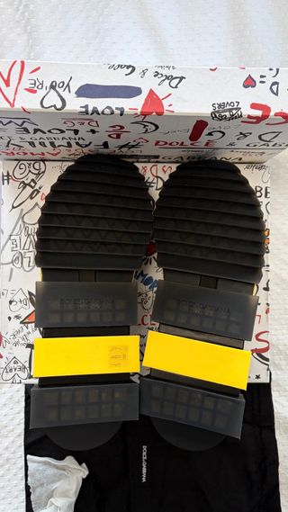 Dolce & Gabbana Sorrento Sneakers Amarillo Negro