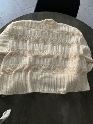 Cardigan e top Mango perla