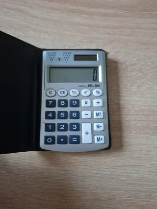 Calculadora Milan 8 dígitos Pocket Plata