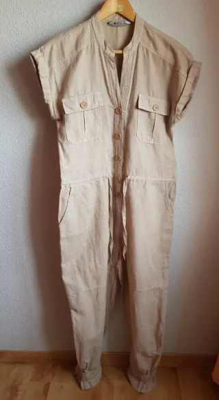 Mono largo de Lino Verano Beige