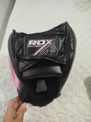 Casco Boxeo/Kickboxing RDX Rosa y Negro
