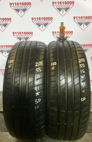 205 55 16 W DUNLOP RUEDA AL 90% VIDA UTIL