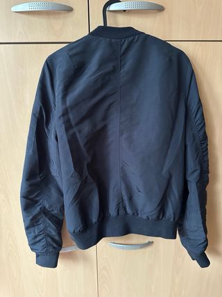 Cazadora Bomber Stradivarius Azul Marino Talla M