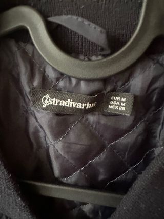 Cazadora Bomber Stradivarius Azul Marino Talla M