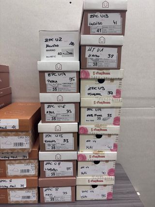 Lote 34 pares Zapatillas casa verano mujer