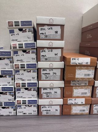 Lote 34 pares Zapatillas casa verano mujer