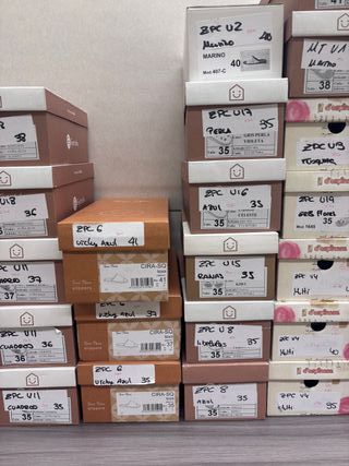 Lote 34 pares Zapatillas casa verano mujer