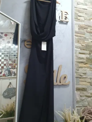 Vestido largo Zara negro