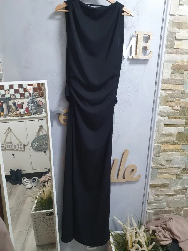 Vestido largo Zara negro