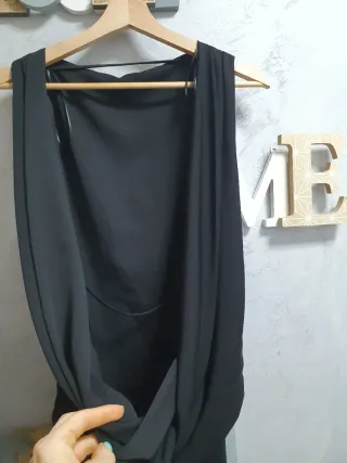 Vestido largo Zara negro