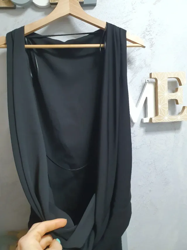 Vestido largo Zara negro