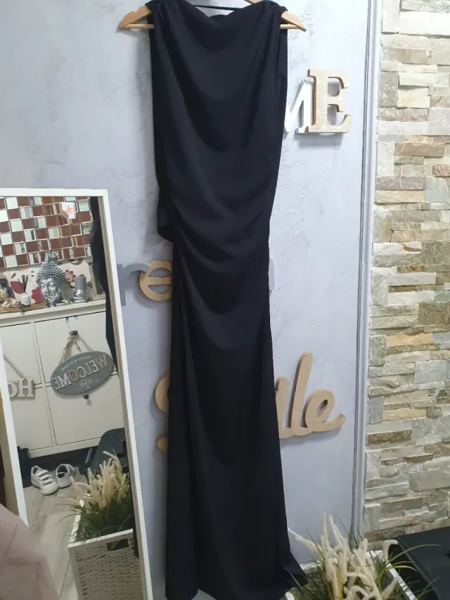 Vestido largo Zara negro