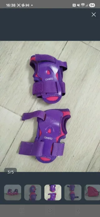 Patines en línea rosas y morados para niña 30-32