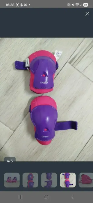 Patines en línea rosas y morados para niña 30-32