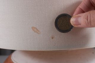 Lampada da tavolo italiana pietra anni '70