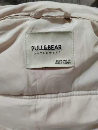 Cazadora acolchada rosa mujer