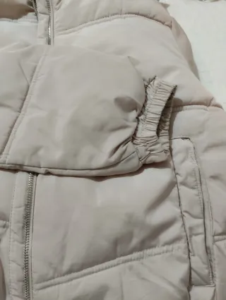 Cazadora acolchada rosa mujer