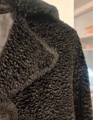 Cappotto lungo Conbipel ecopelliccia similpersiano