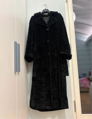 Cappotto lungo Conbipel ecopelliccia similpersiano