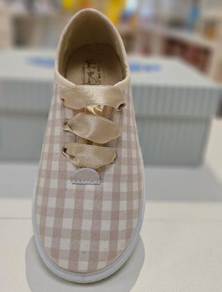 NUEVO Zapatillas Vul-Peques Lona Vichy