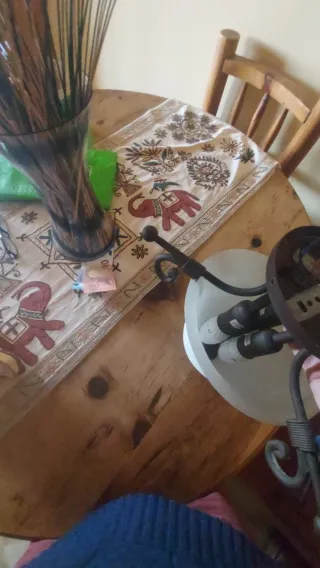 Lámpara de techo de cristal y metal