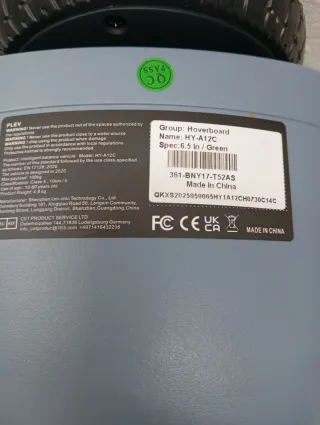 Hoverboard electrico con luces LED