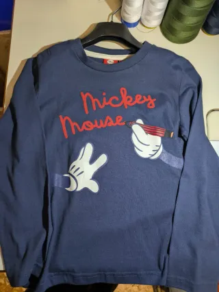 Maglietta rossa Mickey Mouse bimbo