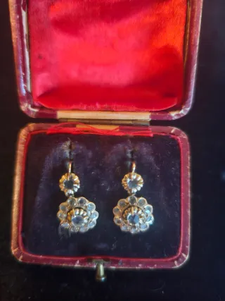 Pendientes Oro 18kt Isabelinos Antiguos